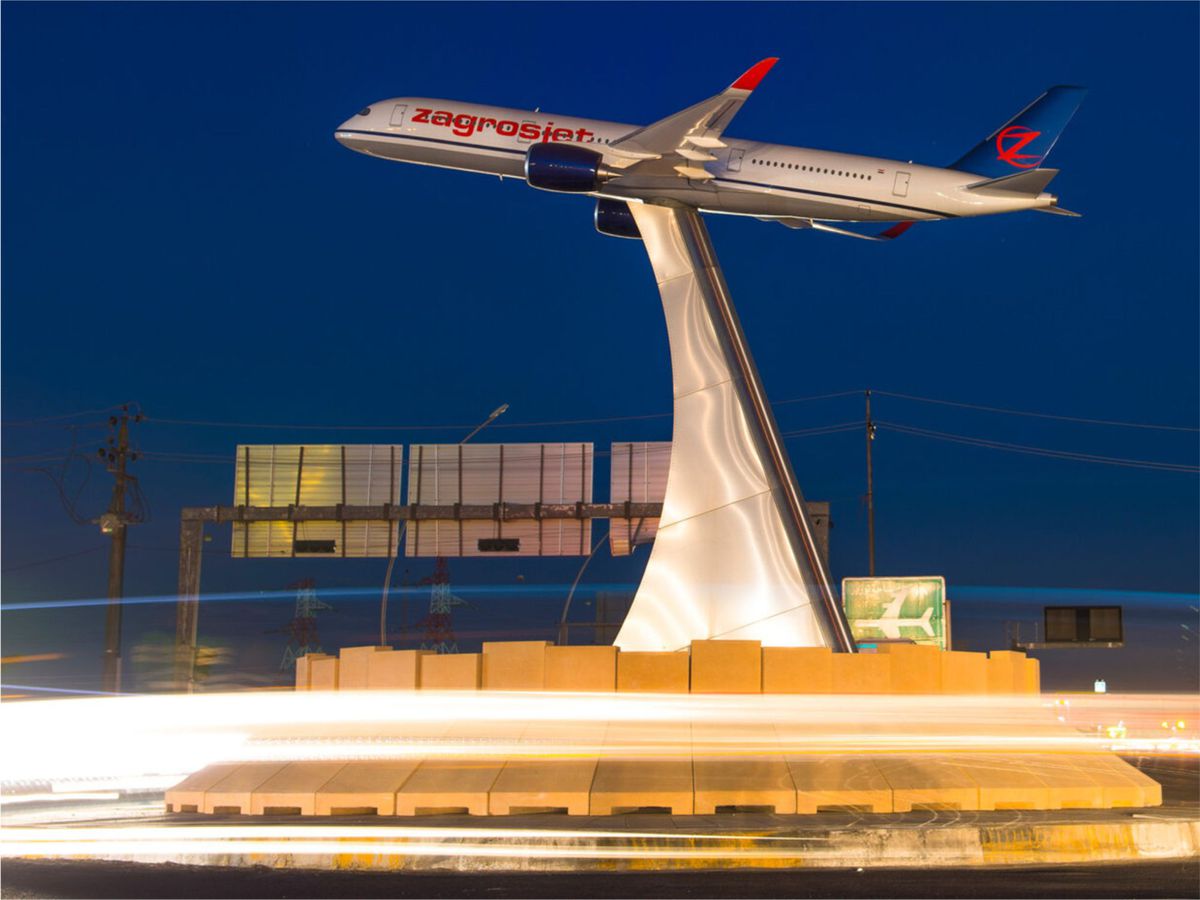 Conception et réalisation d'un rond-point pour Erbil International Airport